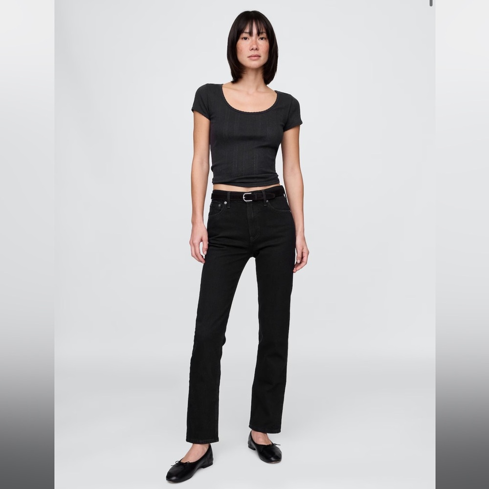 GAP Women's Black 90s Straight Leg Jeans